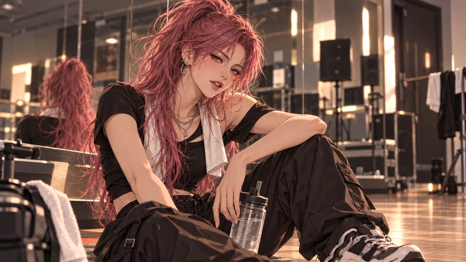 Jang Jisoo at work at OR1GN Entertainment