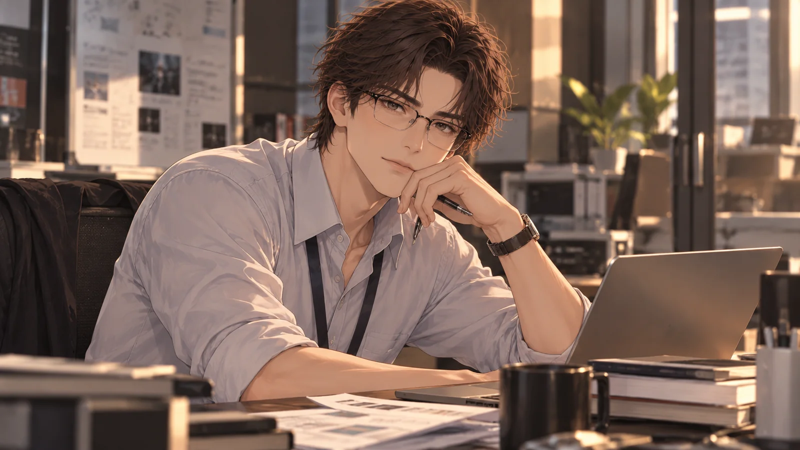 Lee Kyungho at work at OR1GN Entertainment