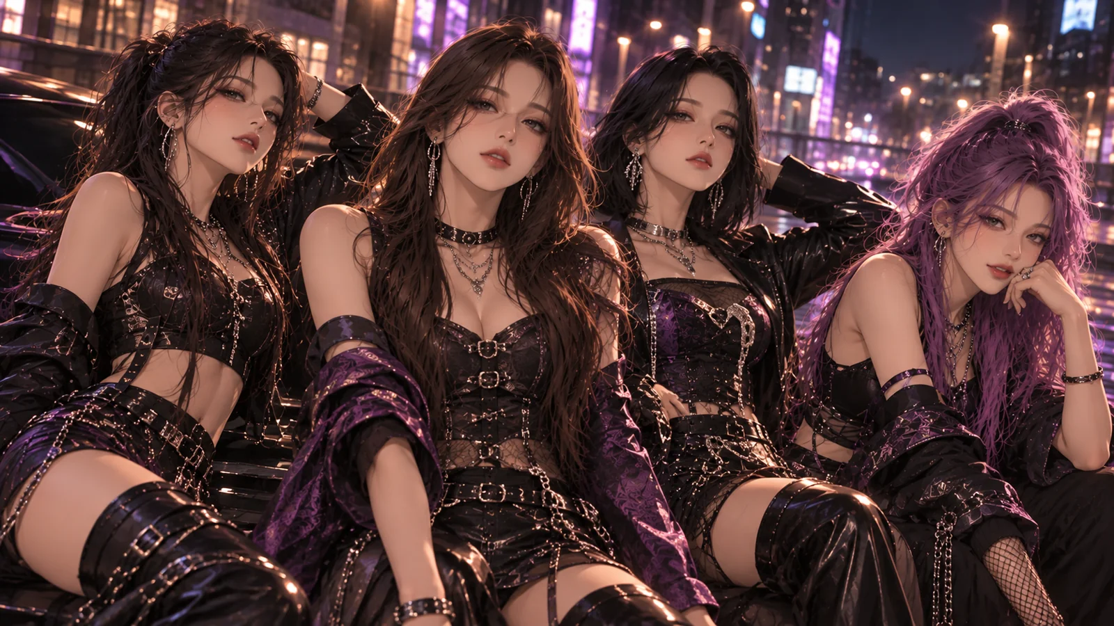 Violet Garden four-member comeback promotional portrait